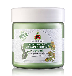 Барвник харчовий сухий універсальний натуральний Bright Foods зелений