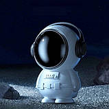 Портативний вентилятор на шию у вигляді астронавта із зарядкою через USB, фото 3