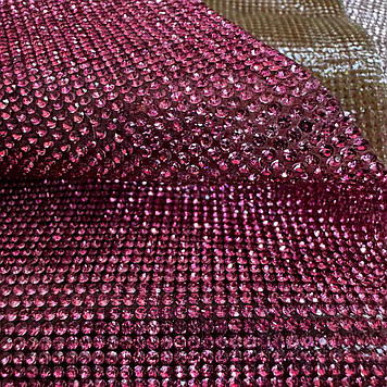 Стразове термополотно Колір Rose (ss6) (оберіть розмір відрізу)