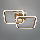 Світлодіодна люстра 50 Вт з підсвічуванням основи та пультом д/к колір каркасу золотий D-A9319/2G LED 3color, фото 3