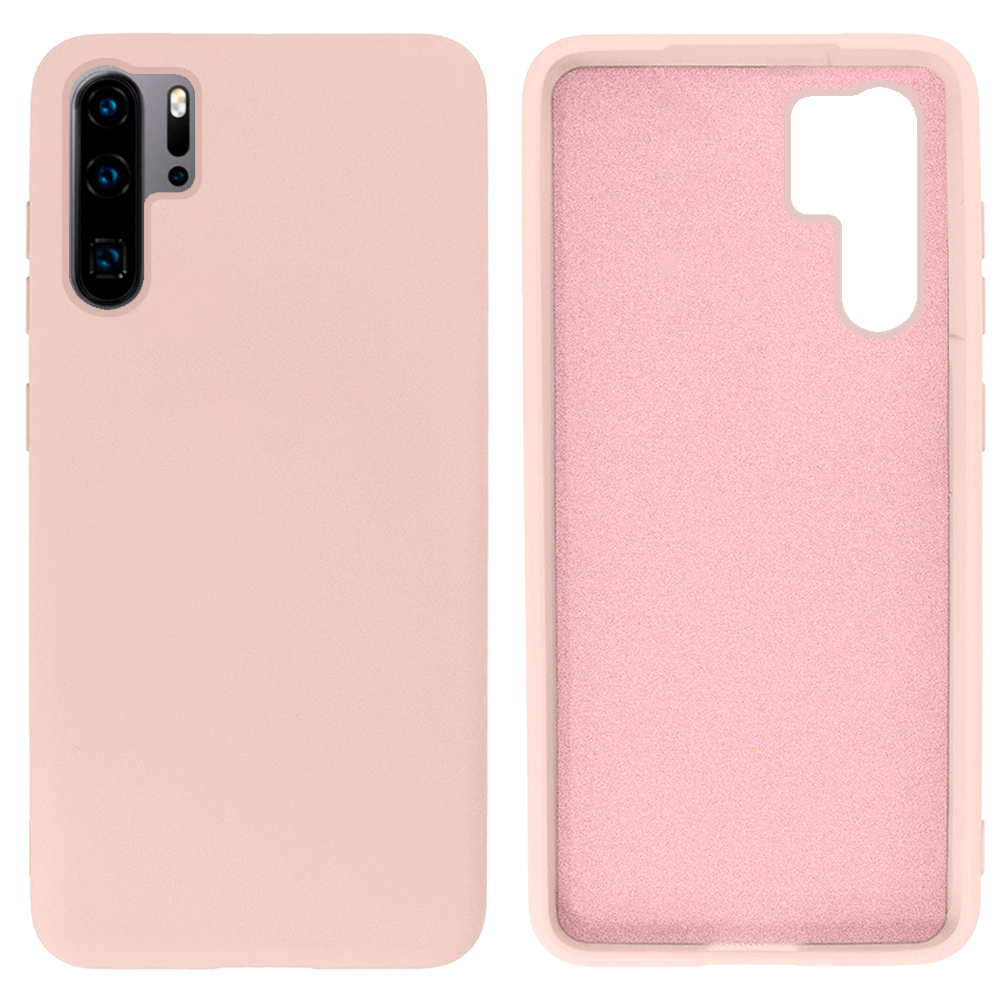 Чохол Silicone FULL case для Huawei P30 Pro (01) Pink Sand рожевий, фото 1