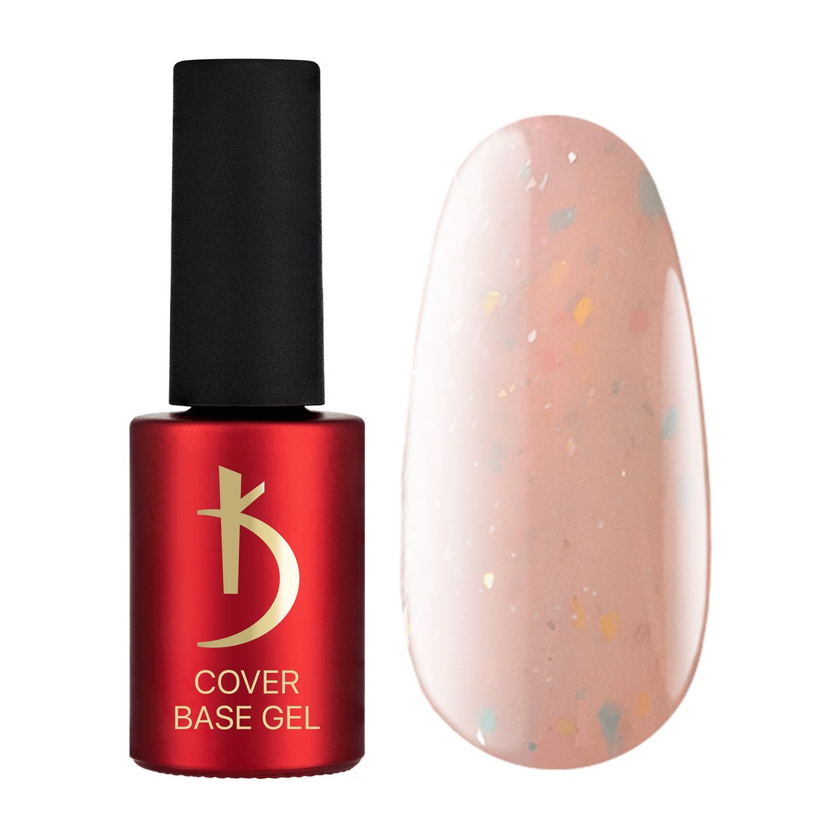 Камуфлювальне базове покриття Kodi Professional Cover Base Gel Flake #12, 7 мл