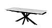 Стіл обідній Квант кераміка 160-220 см (чорний/білий мармур), фото 7