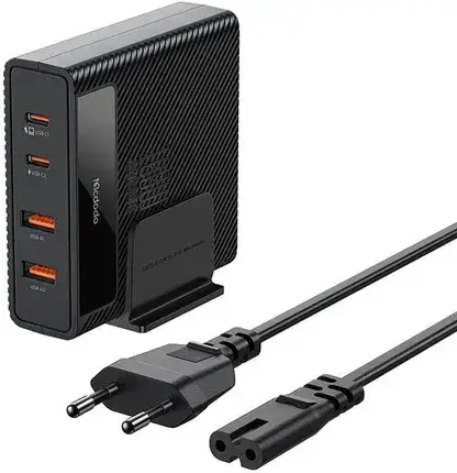Зарядний пристрій Mcdodo Stacja ładująca Hyperspace GaN 100W CH-1802 2xUSB-C, 2xUSB-A (Black) (CH1802), фото 1