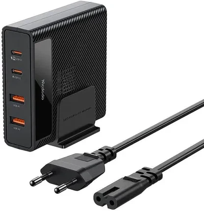 Зарядний пристрій Mcdodo Stacja ładująca Hyperspace GaN 100W CH-1802 2xUSB-C, 2xUSB-A (Black) (CH1802)
