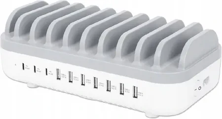 Зарядний пристрій Manhattan Szybka  Sieciowa 10X Usb-A/C 120W Pd 3.0