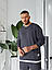 Чоловічий спортивний костюм світшот і штани стильний трикотажний весна-осінь, сірий, чорний, хакі, фото 9