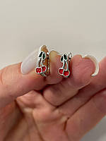 Срібні сережки дитячі Вішенки