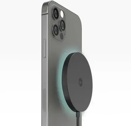 Зарядний пристрій Mophie Snap+ Wireless Charging Pad 15W Black (IWCSPMOMSBK), фото 2