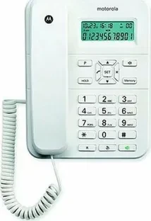 Стаціонарний телефон Motorola CT202 White
