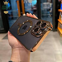 Чохол на Айфон 16 Pro Max силіконовий Золотий / MagSafe case for iPhone 16 Pro Max Золотий