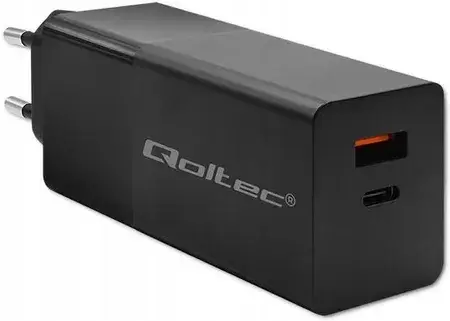 Зарядний пристрій Qoltec Szybka Gan Power Pro 1Xusb C Mocna 100W 5 20V 1 3 35A Pd, фото 1