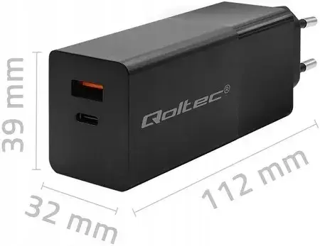 Зарядний пристрій Qoltec Szybka Gan Power Pro 1Xusb C Mocna 100W 5 20V 1 3 35A Pd, фото 6