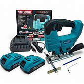 Акумуляторний лобзик Grand ЛЕ-20 BL/PRO (20В, 2 акум. 2 А/год, зарядка, ЧЕХІЯ)