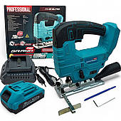 Акумуляторний лобзик Grand ЛЕ-20 BL/PRO (20В, 1 аккум. 2 А/год, зарядка, ЧЕХІЯ)