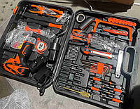 Набір інструментів із шурупокрутом 12 вольтів 117 предметів YU227