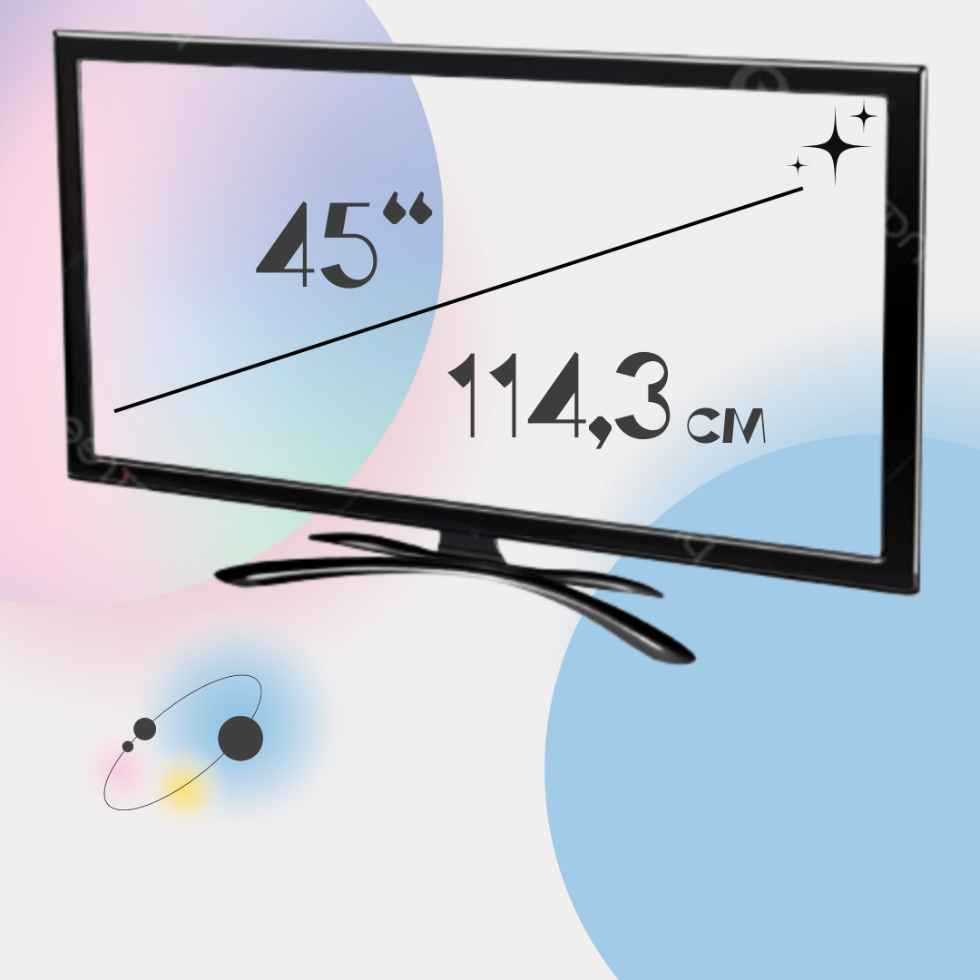 Телевізор безрамковий 45-дюймовий на платформі Google TV YU227