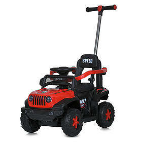 Джип 3в1 Bambi M 5789EBLR 2х14W р/к (толокар, батьківська ручка)
