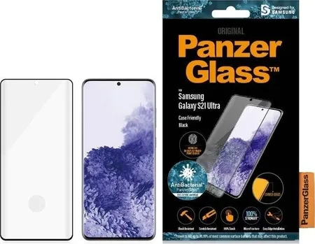 Захисне скло Panzerglass Szkło hartowane E2E Microfracture Fingerprint do Galaxy S21 Ultra (7258)