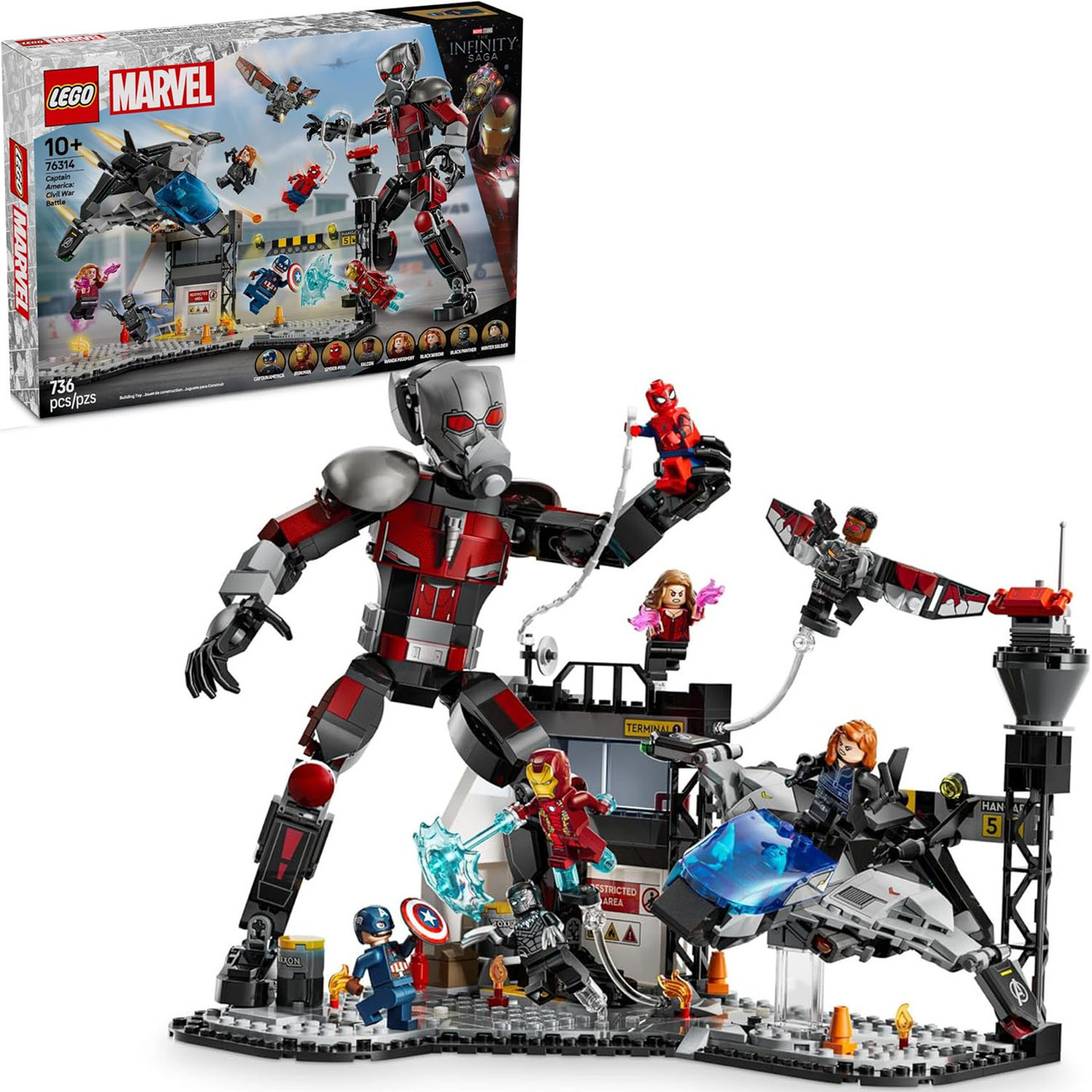 Лего Марвел Перший месник: Протистояння напружена сутичка Lego Super Heroes Marvel 76314