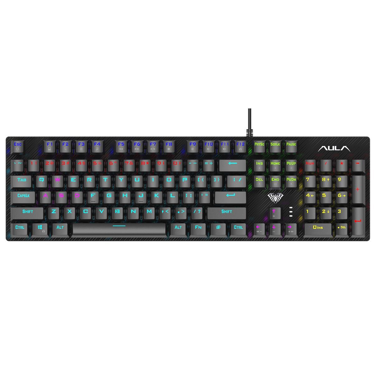 Ігрова клавіатура Aula Mechanical S2022 Black keycaps, blue switch (6948391202235), фото 1