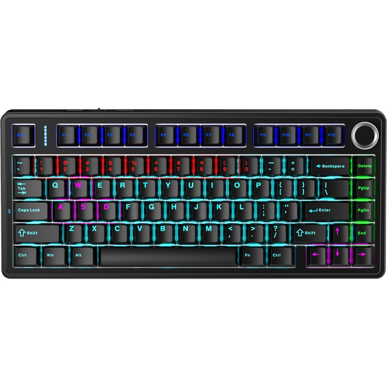 Ігрова механічна клавіатура Aula F75 Black (6948391202846), компактна та зручна