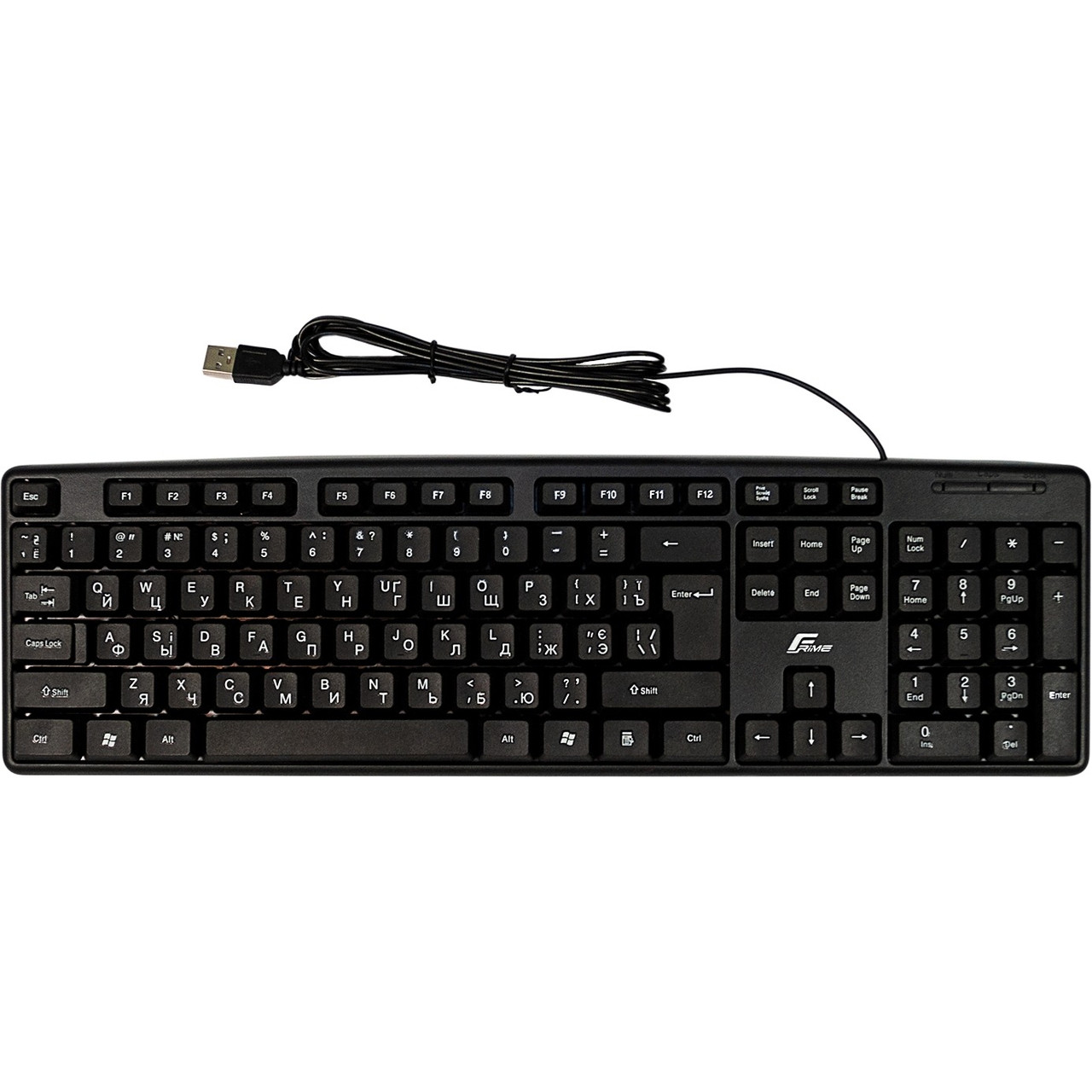 Дротова клавіатура Frime FKBS-002 Black — зручність і надійність для роботи та ігор