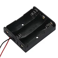 Відсік (тримач) (холдер)  для 3-х акумуляторів 18650 з дротами