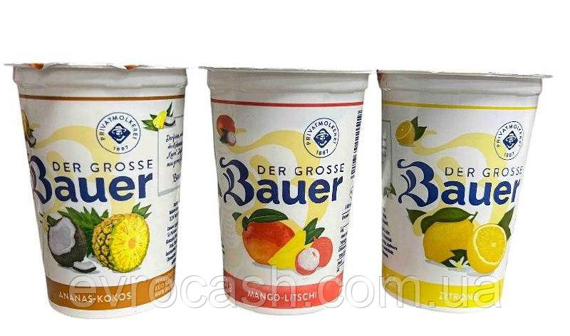 Йогурт Bauer 250 гр зі смаками, фото 1
