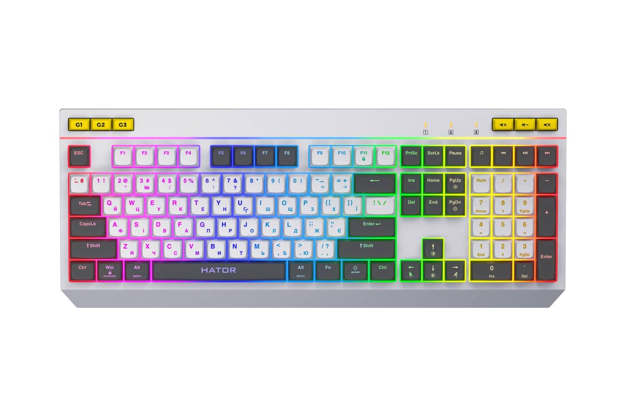 Клавіатура Hator Icefall White (HTK405UA), фото 1