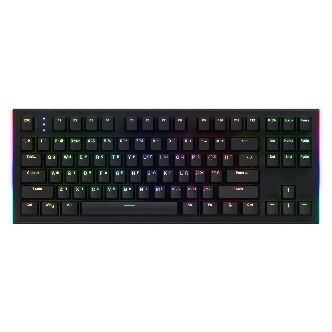 Механічна клавіатура Hator Gravity X TKL Orange Black (HTK550UA) — компактна міць для геймерів і профі
