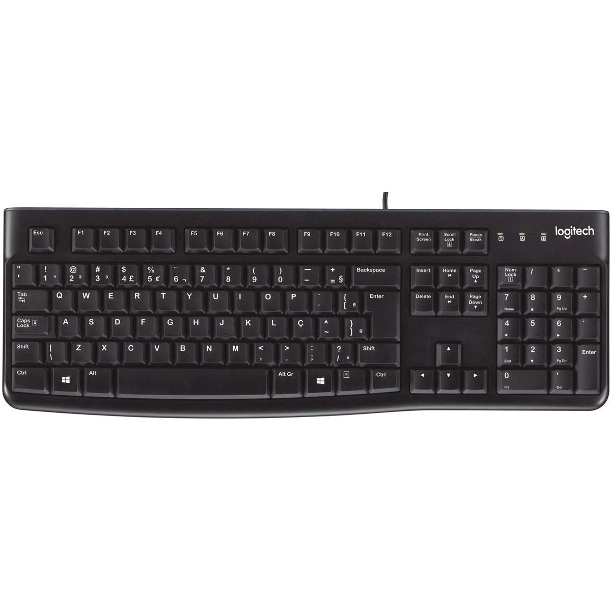 Дротова клавіатура Logitech K120 for Business Ukr Black — надійність і комфорт для роботи!