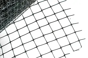 Сітка садова Пташка комірка 30х35 1,5 м*100 м пластикова чорна, фото 3