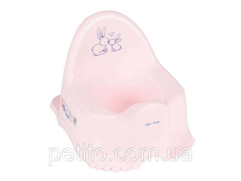 Горщик дитячий Bunny powder pink, фото 1