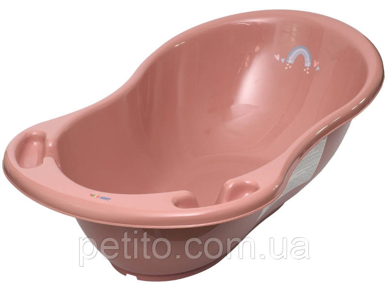 Ванна дитяча зі зливом METEO 86 см pink