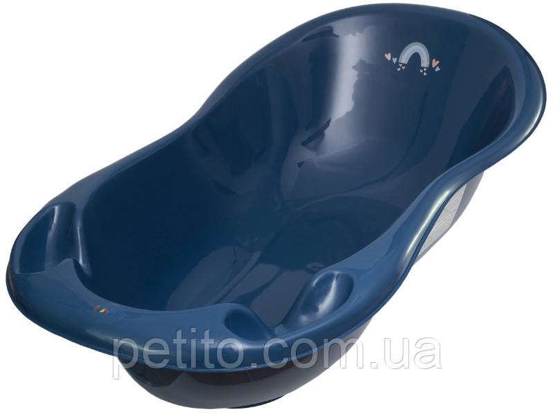 Ванна дитяча зі зливом LUX METEO 102 см navy