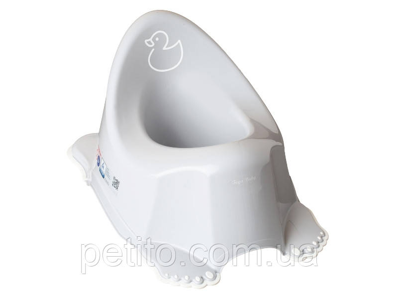 Горщик дитячий антиковзкий DUCK light gray, фото 1