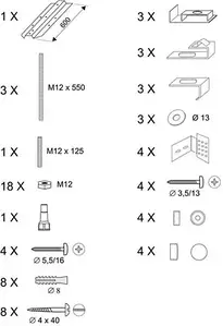 Аксесуар для ванни RAVAK ROSA uniwersalny B23000100N