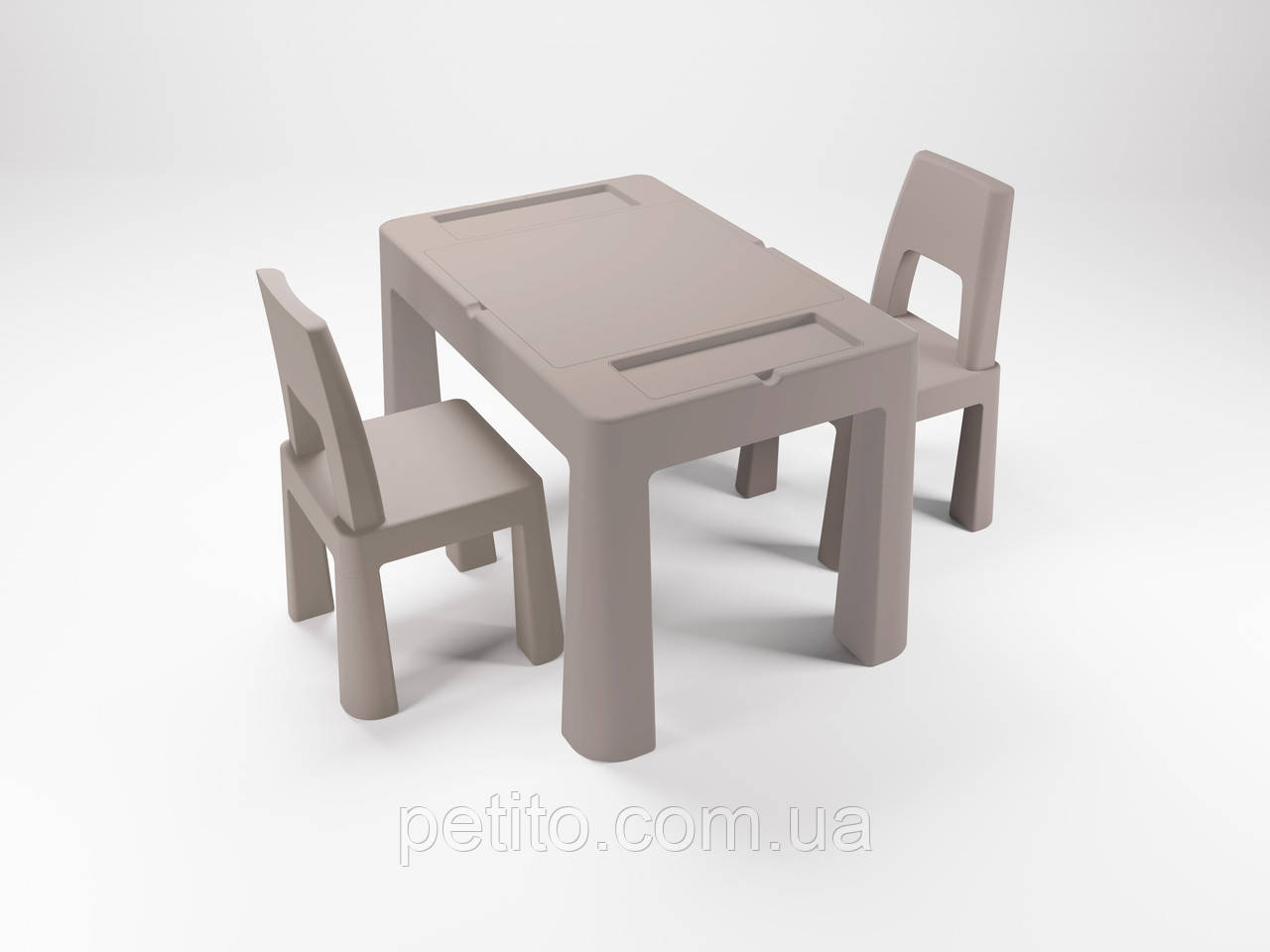 Комплект меблів TEGGI MULTIFUN+2 стільця stone, фото 1