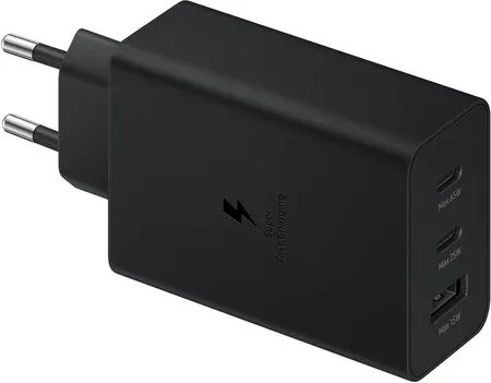 Зарядний пристрій Samsung Power Adapter Trio 65W Black (EP-T6530NBEGEU)