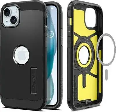 Чохол для телефону Spigen Etui Tough Armor Mag (Magsafe) Do Iphone 15 Black, фото 1