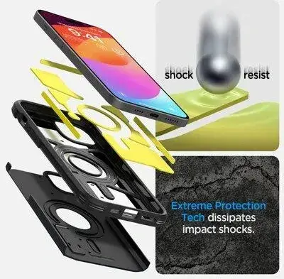 Чохол для телефону Spigen Etui Tough Armor Mag (Magsafe) Do Iphone 15 Black, фото 6