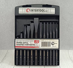 Набір зубил, кернерів та виколоток 12 од. INTERTOOL HT-0289 Luxprice