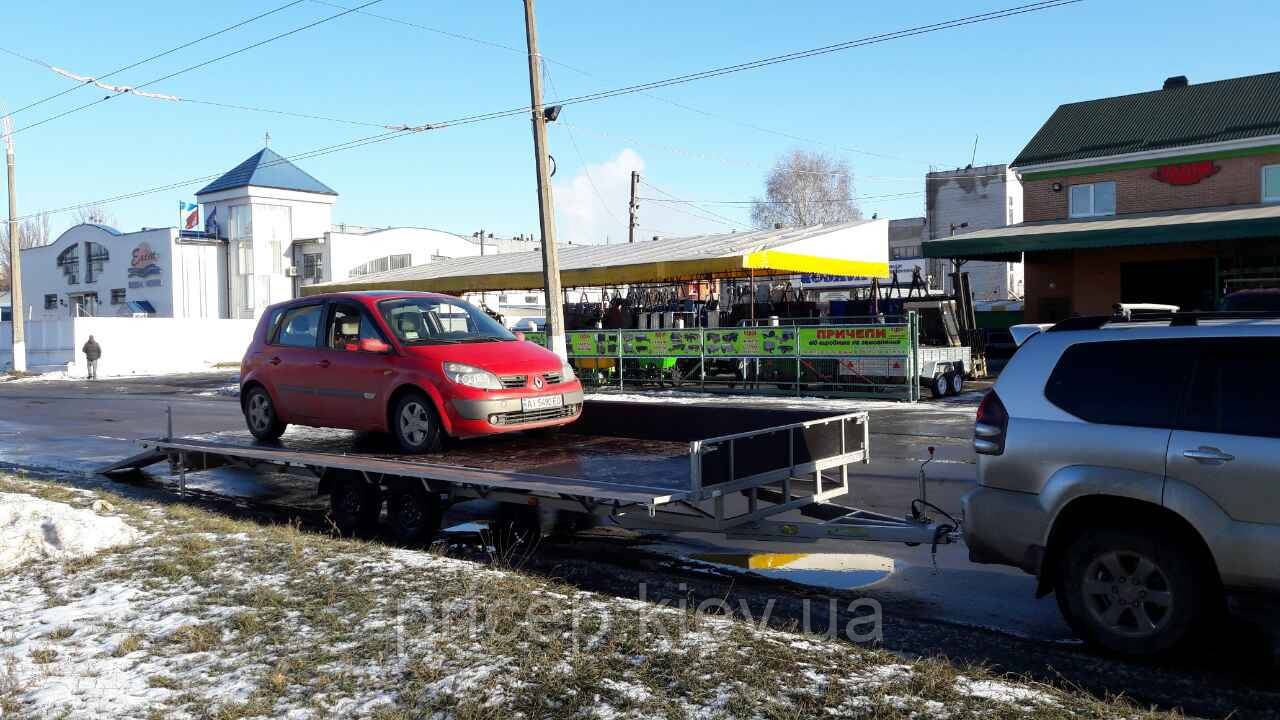 Причіп для катера на повітряних подушках 7,9 м х 2,4 м + автовоз., фото 1