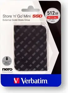 3D-принтер Verbatim Store 'n' Go Mini SSD USB 3.2 - 512 GB (53236)