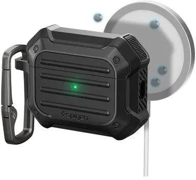 Чохол для телефону Etui Na Słuchawki Spigen Tough Armor Mag Magsafe Apple Airpods Pro 1/2 Black