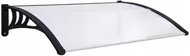 Навіс Daszek nad drzwi, Black-przezroczysty, 120 x 80 c