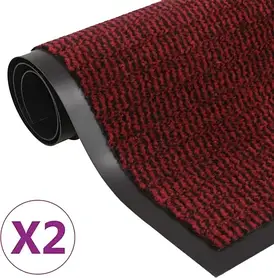 Килимок Vidaxl Wycieraczki 2 Szt,Prostokątne 120X180 Cm Red