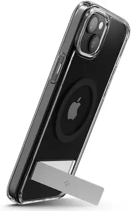 Чохол для телефону Etui Spigen Ultra Hybrid S MagSafe z podstawką do iPhone 15 - Black, фото 5