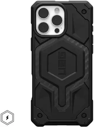 Чохол для телефону Uag Etui Monarch Pro Do Apple Iphone 16 Max Carbon Fiber Black, фото 1